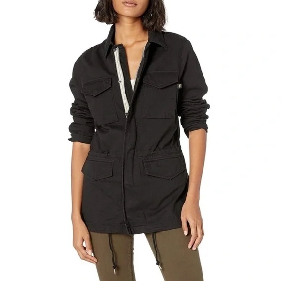 Alpha Industries Revival Field Jacket Women's Medium Black Trooper Utility - Picture 1 of 5